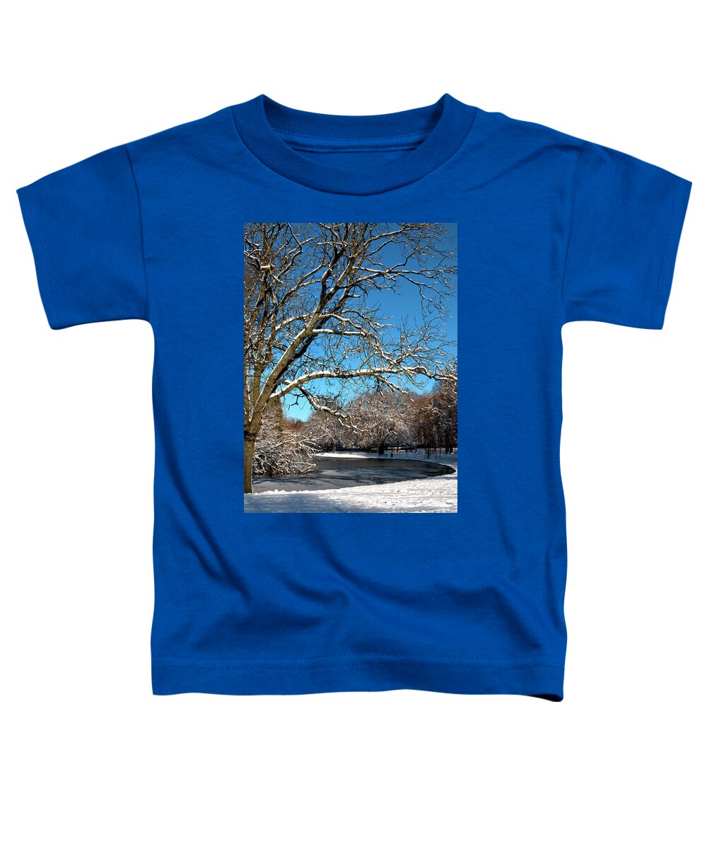 Winter Toddler T-Shirt featuring the photograph Winter Tree by Baggieoldboy