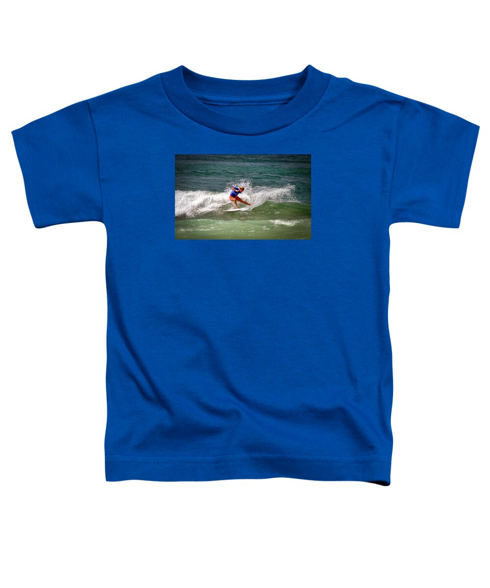 Supergirl Pro 2019 Toddler T-Shirt featuring the photograph Bethany Hamilton #1 by Waterdancer