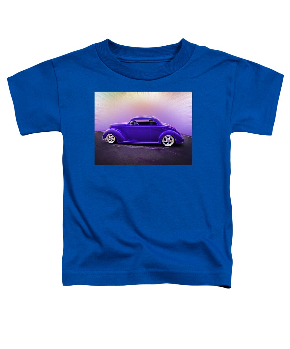 1937 Ford Toddler T-Shirt featuring the digital art 1937 Ford Coupe by Rick Wicker