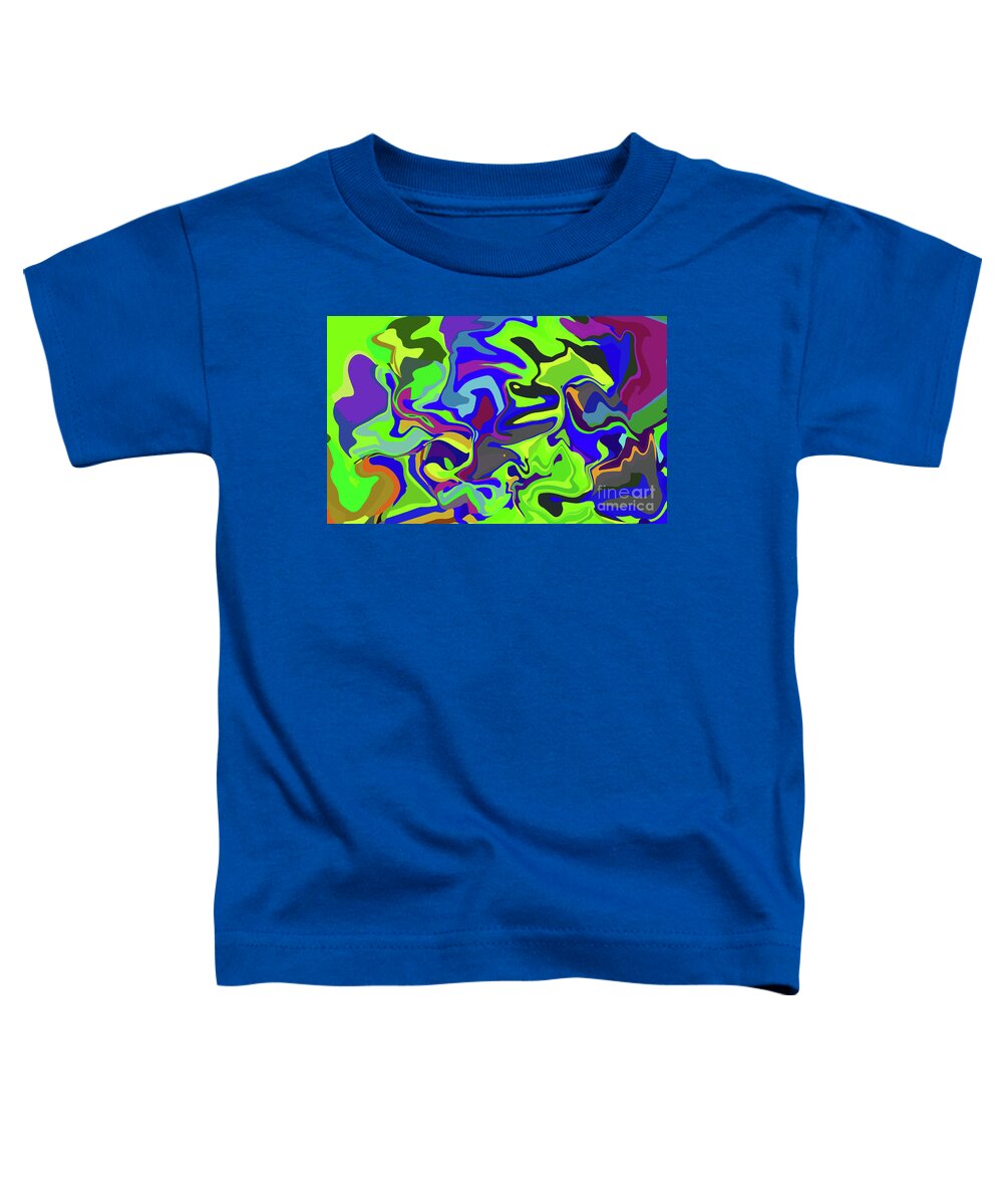 Walter Paul Bebirian Toddler T-Shirt featuring the digital art 3-8-2009dabcdefgh by Walter Paul Bebirian
