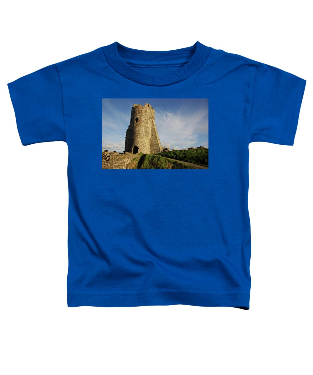 Wales Toddler T-Shirt featuring the photograph ABERYSTWYTH. The Castle Gatehouse. by Lachlan Main