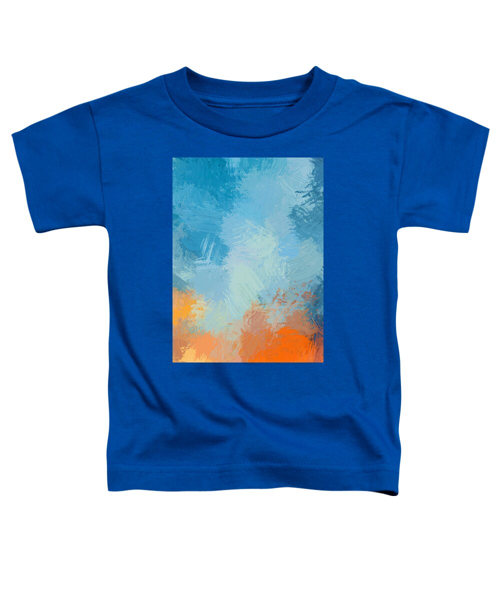 Abstract Toddler T-Shirt featuring the painting Abstract - DWP1549241 by Dean Wittle
