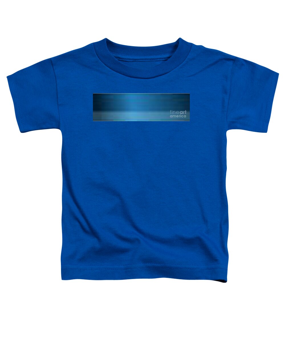 Oil Toddler T-Shirt featuring the painting Blue Angular by Matteo TOTARO