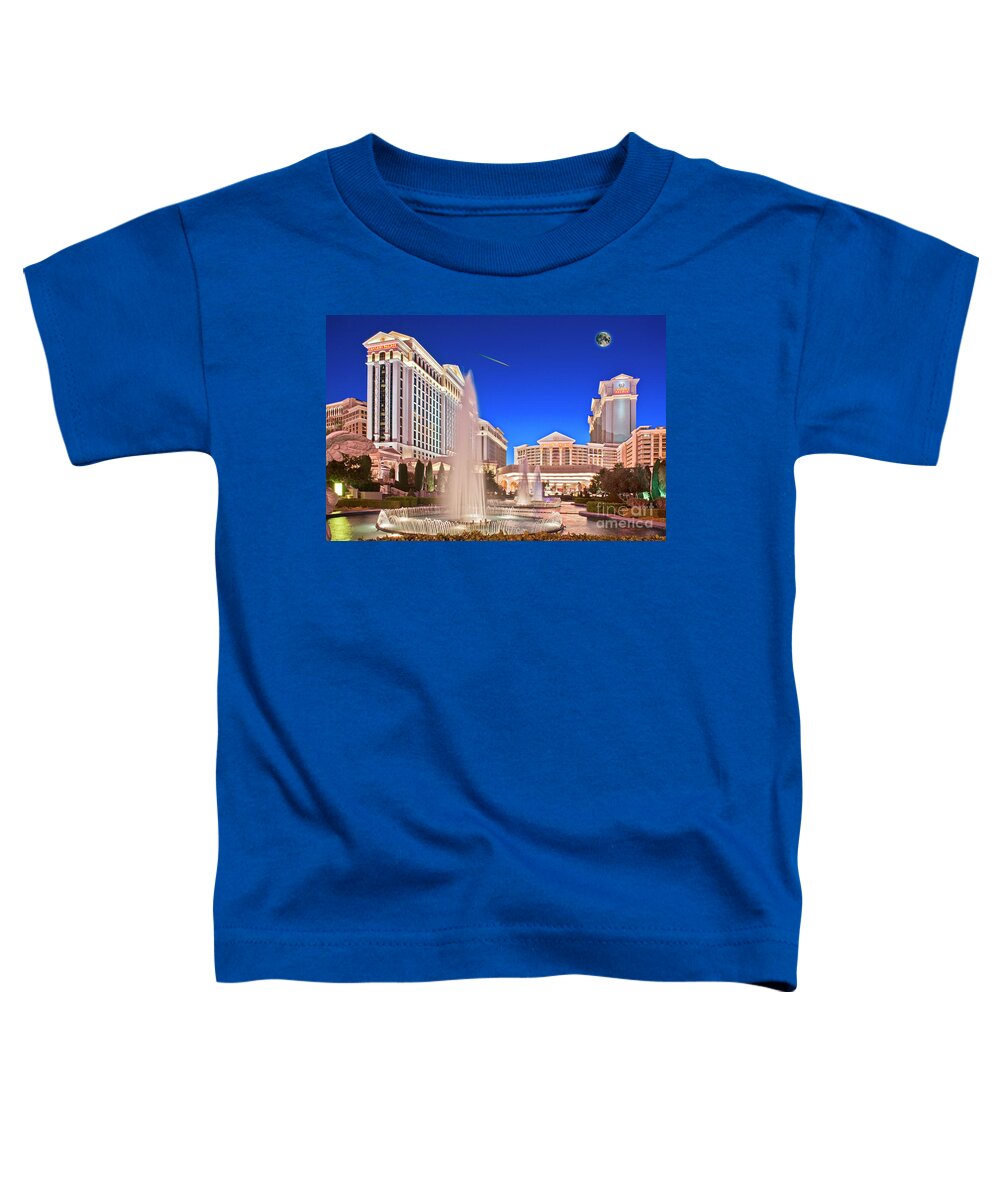Casinos Toddler T-Shirt featuring the photograph Caesars Palace Las Vegas Nevada by David Zanzinger