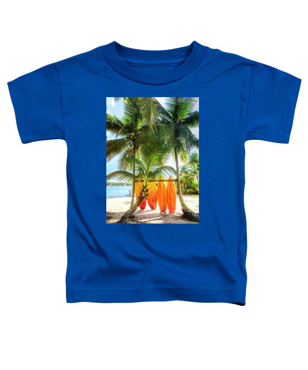 African Toddler T-Shirt featuring the photograph Caribbean Island Mood by Debra and Dave Vanderlaan