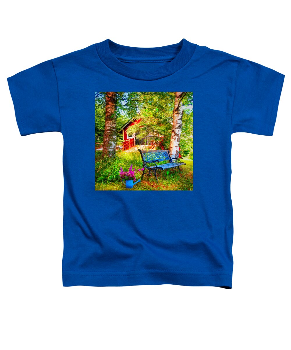 Barn Toddler T-Shirt featuring the photograph Come Back Home Painting by Debra and Dave Vanderlaan
