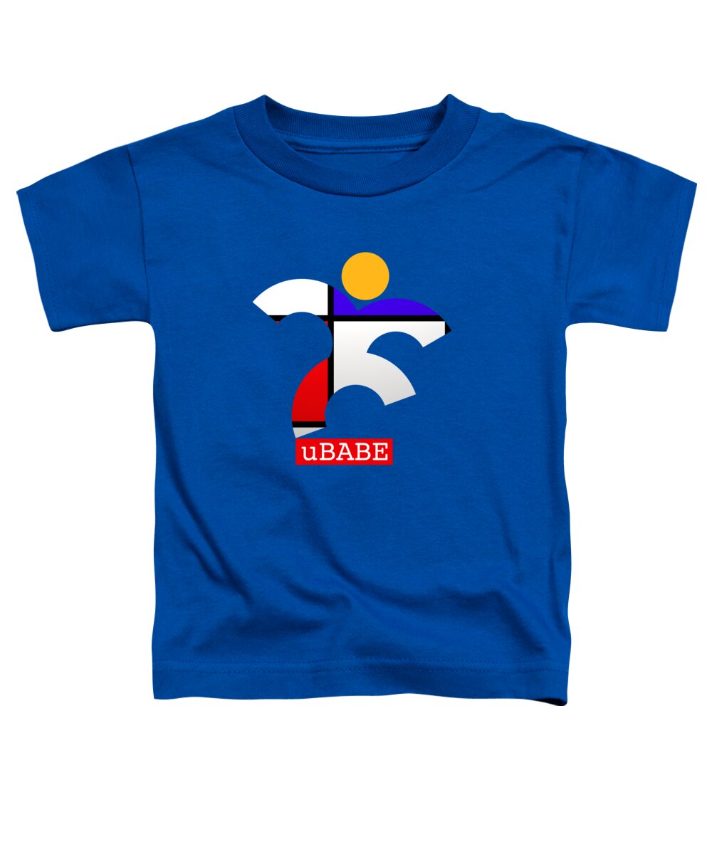 Dance Style Toddler T-Shirt featuring the digital art Dance De Stijl by Ubabe Style