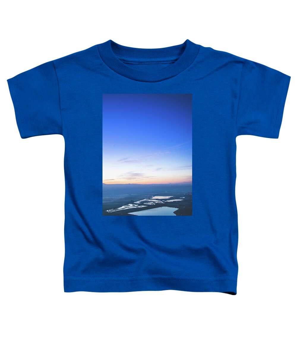 Dawn Toddler T-Shirt featuring the photograph Dawn From Century Naphtali 2 by Mati Krimerman