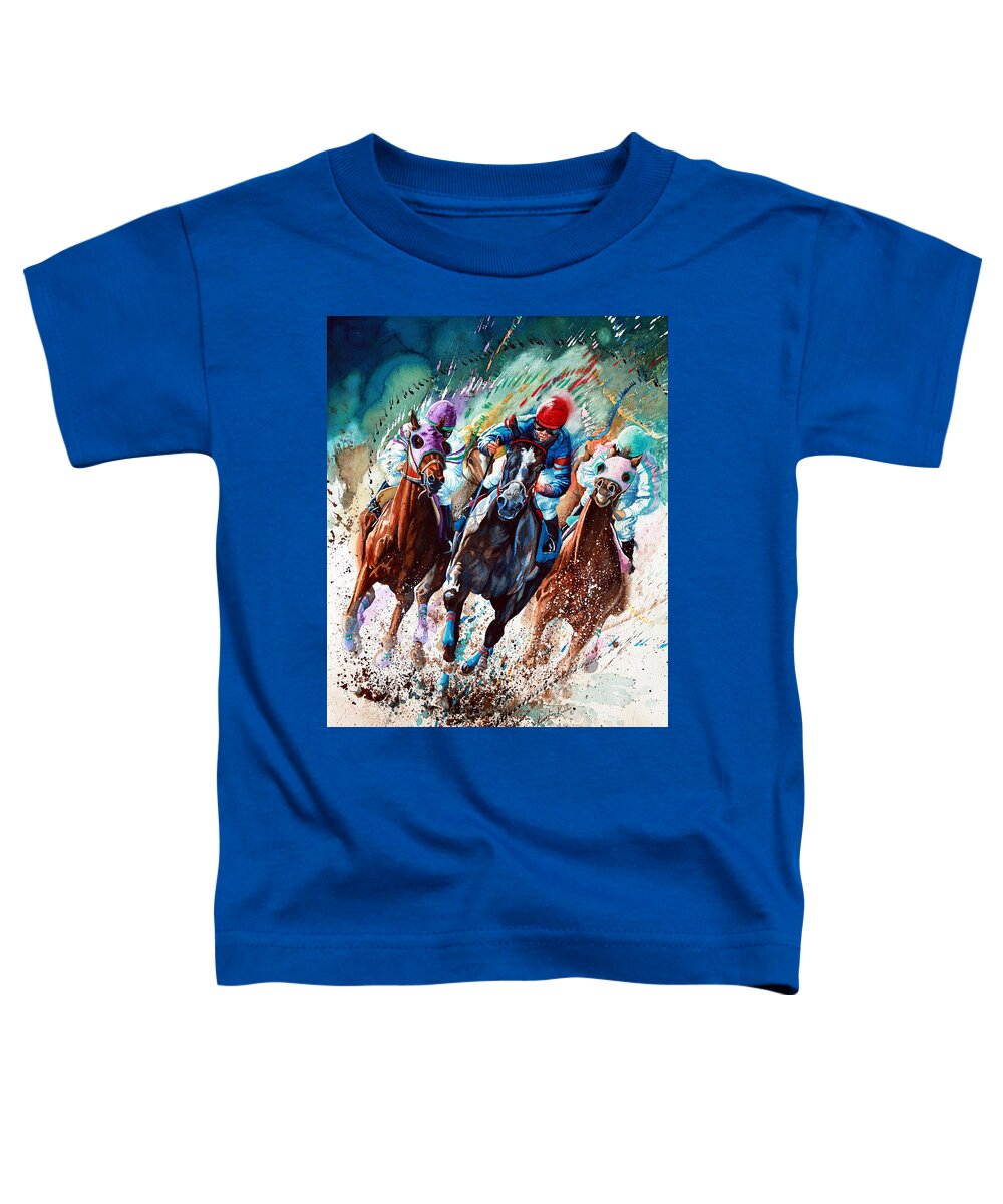 Sports Art Toddler T-Shirt featuring the painting For The Roses by Hanne Lore Koehler