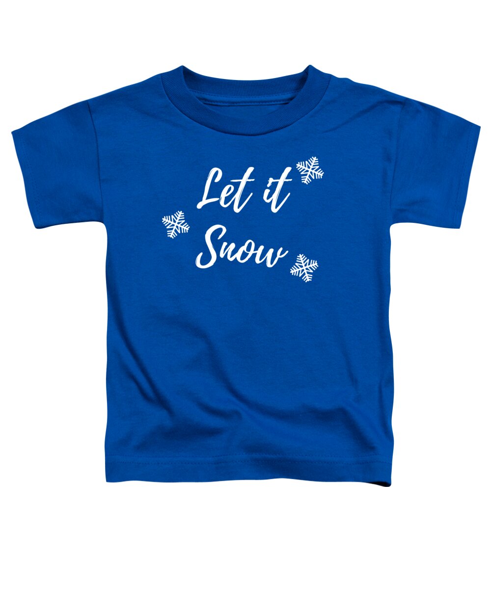 Let It Snow Toddler T-Shirt featuring the digital art Let it Snow by David Millenheft