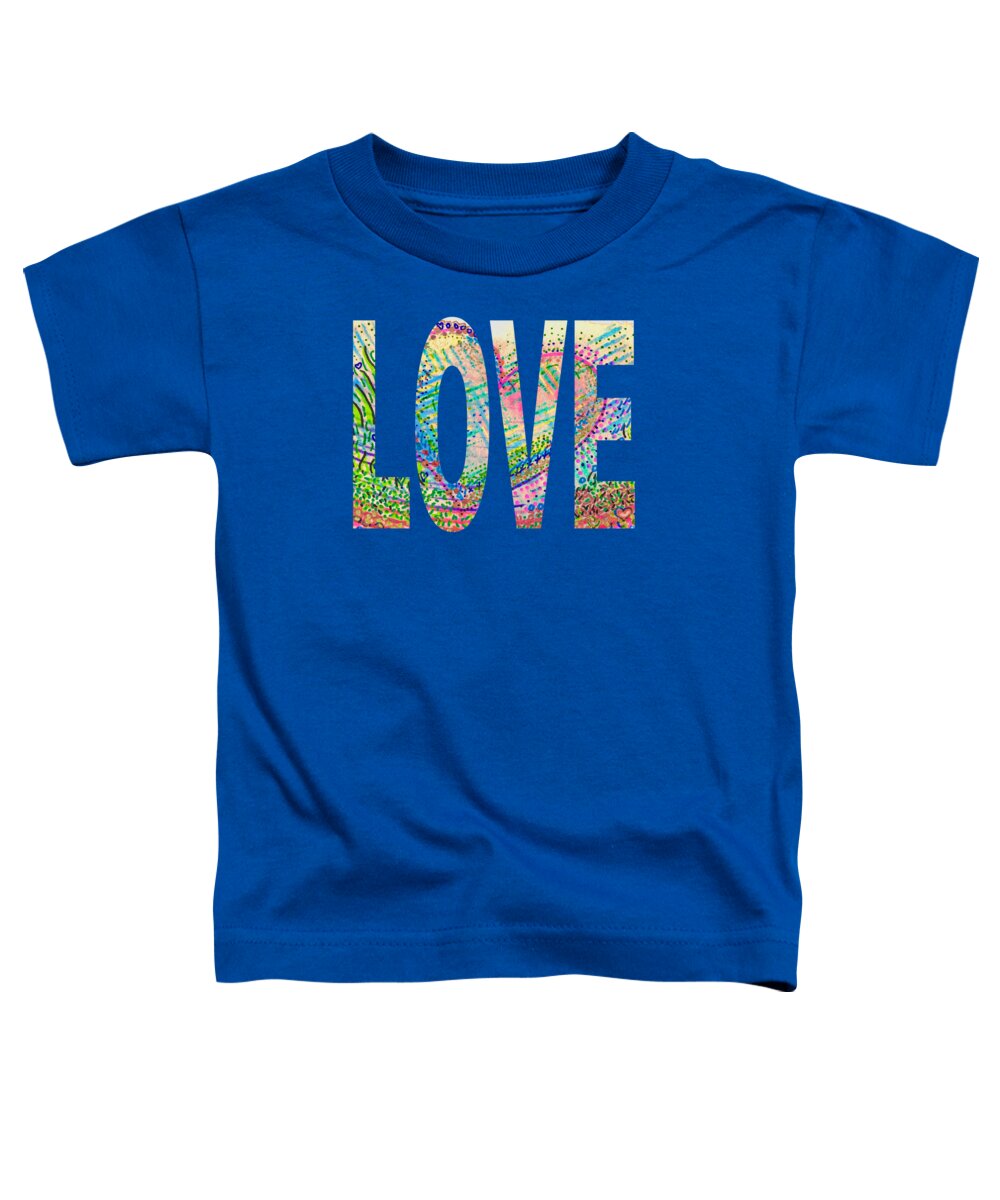 Love Toddler T-Shirt featuring the painting Love 1001 by Corinne Carroll