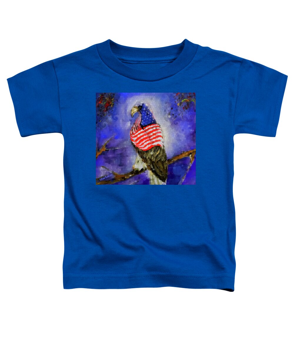 Love Toddler T-Shirt featuring the digital art Memorial Day Love For Thy Fallen Painting by Lisa Kaiser
