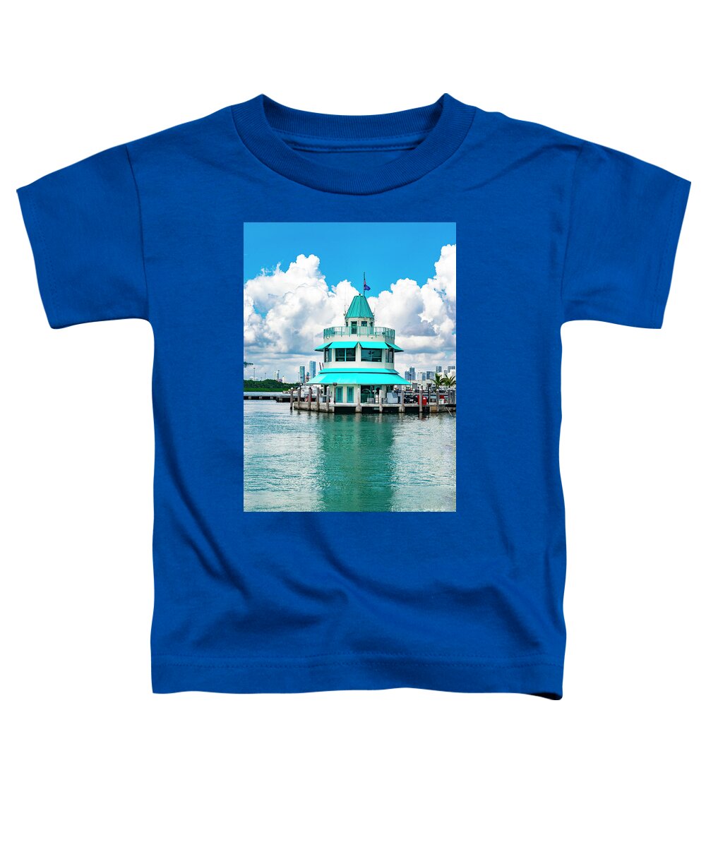Miami Beach Marina Toddler T-Shirt featuring the photograph MIami Beach Marina mbm0819-108 by Carlos Diaz