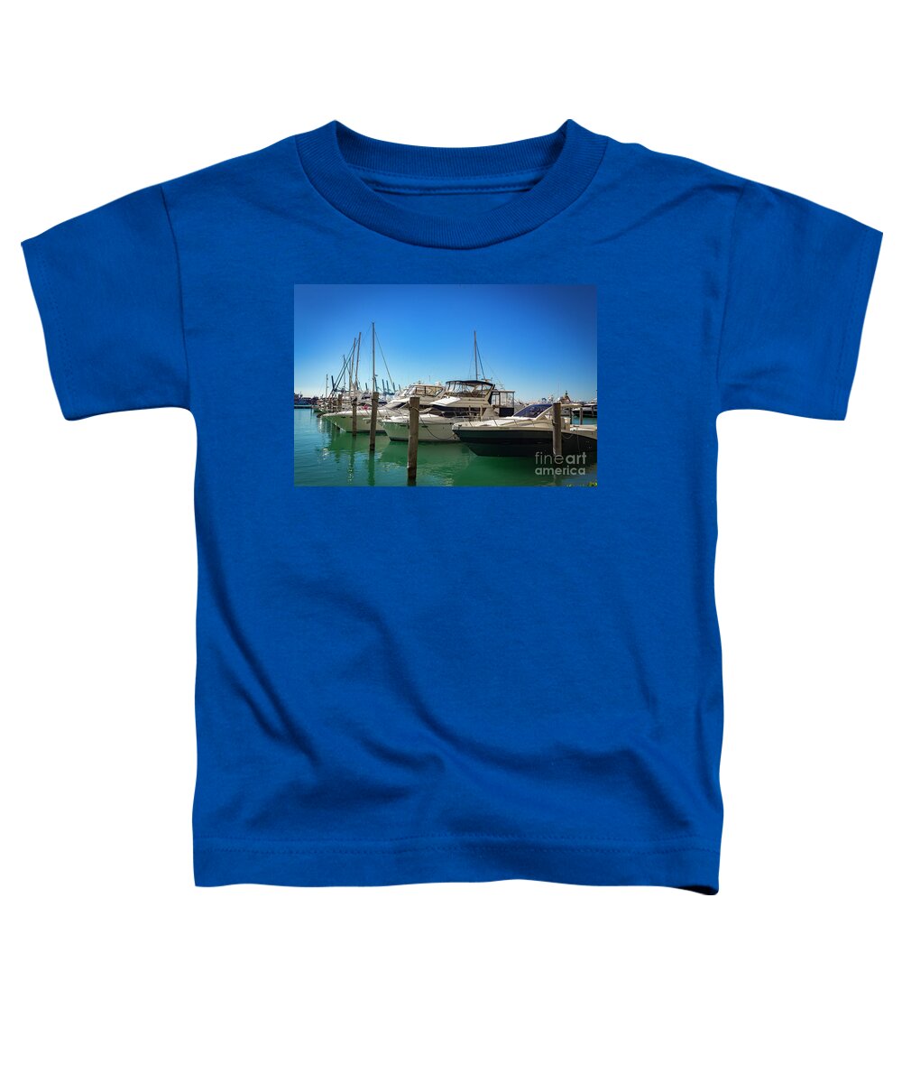 Luxury Yacht Toddler T-Shirt featuring the photograph Luxury Yachts Artwork 4523 by Carlos Diaz