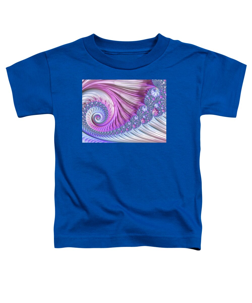 Opal Nautilus Toddler T-Shirt featuring the digital art Opal Nautilus by Susan Maxwell Schmidt