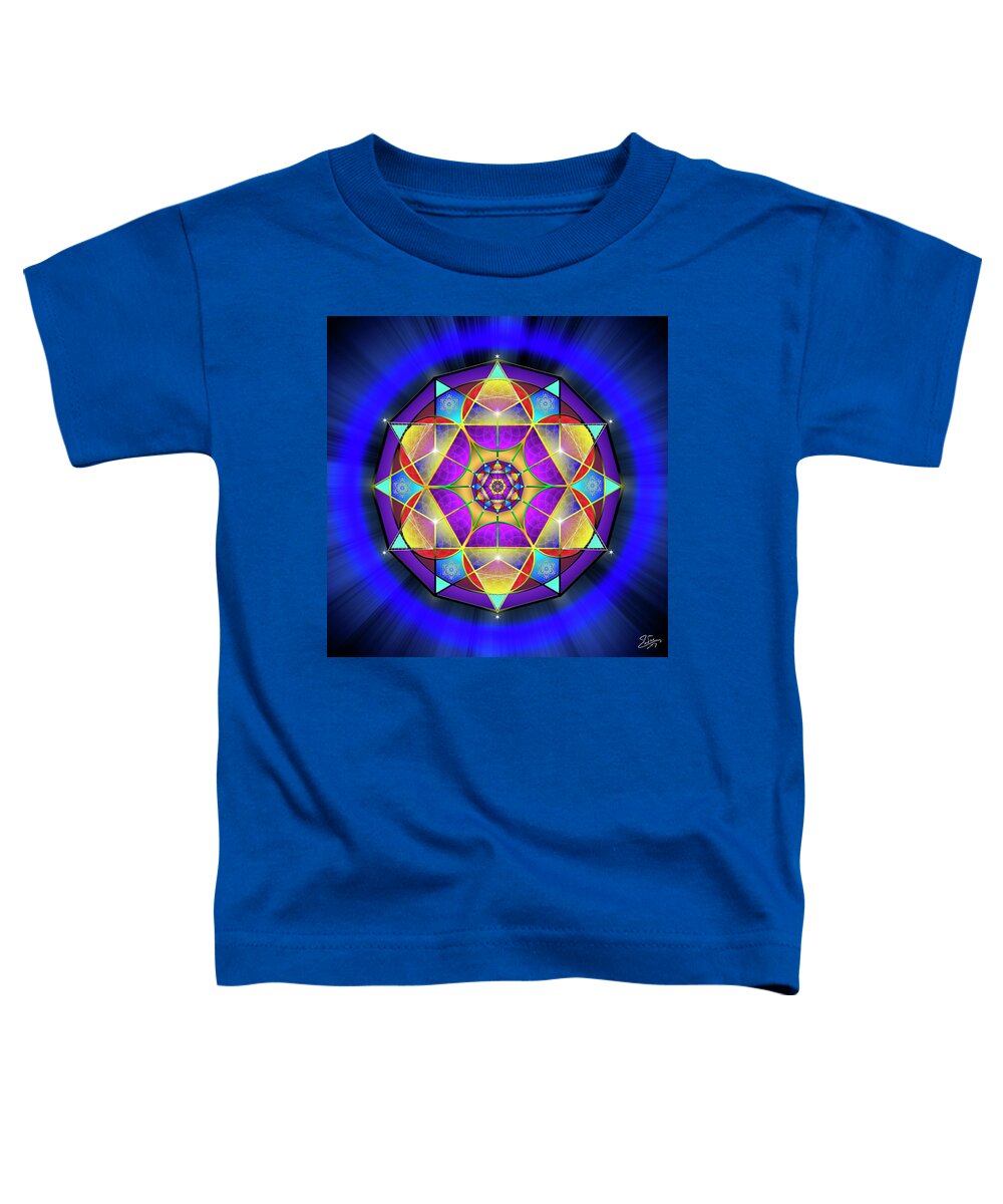 Endre Toddler T-Shirt featuring the digital art Sacred Geometry 780 by Endre Balogh