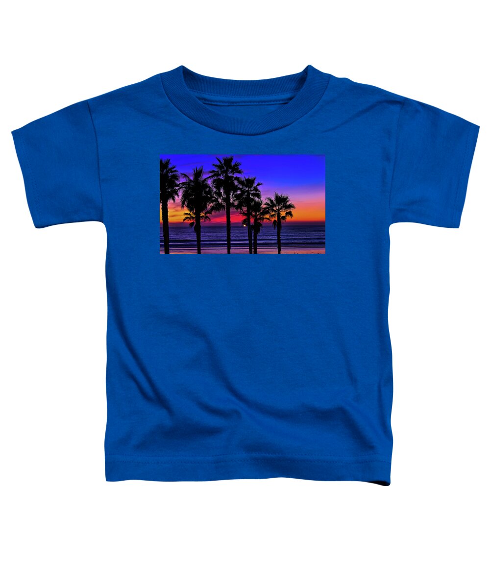 Sunset Toddler T-Shirt featuring the photograph Sunset from the Ocean Park Inn by Robert Bellomy