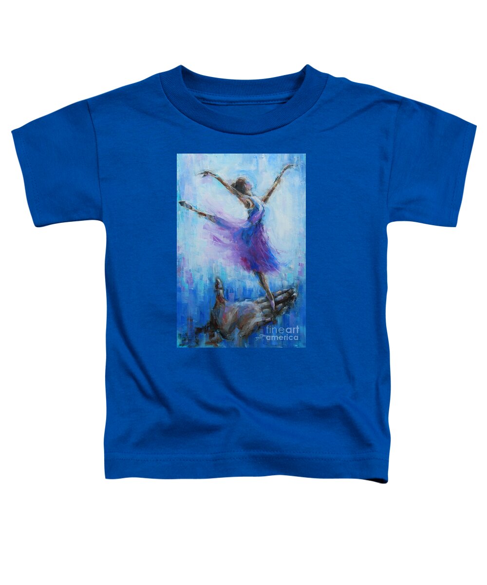 Dance Toddler T-Shirt featuring the painting Tiny Dancer by Dan Campbell
