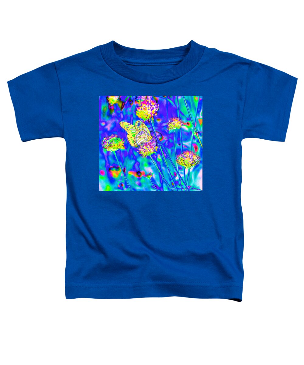 Yellow Fly Toddler T-Shirt featuring the photograph Yellow Fly by Tom Kelly