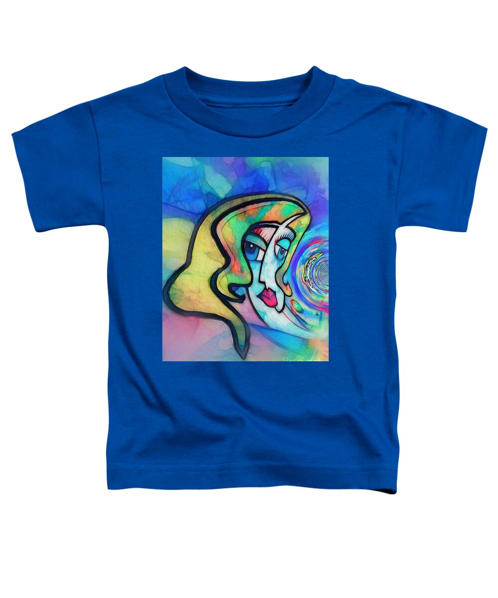 Painted Lady Toddler T-Shirt featuring the digital art From the Vortex by Diana Rajala