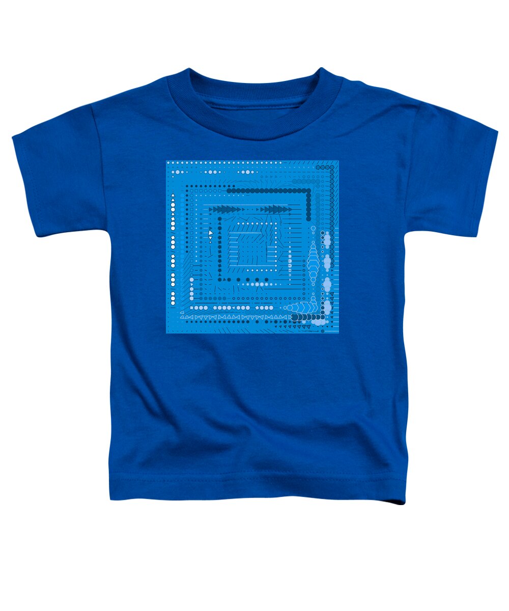 Abstract Toddler T-Shirt featuring the digital art Pattern 10 by Marko Sabotin