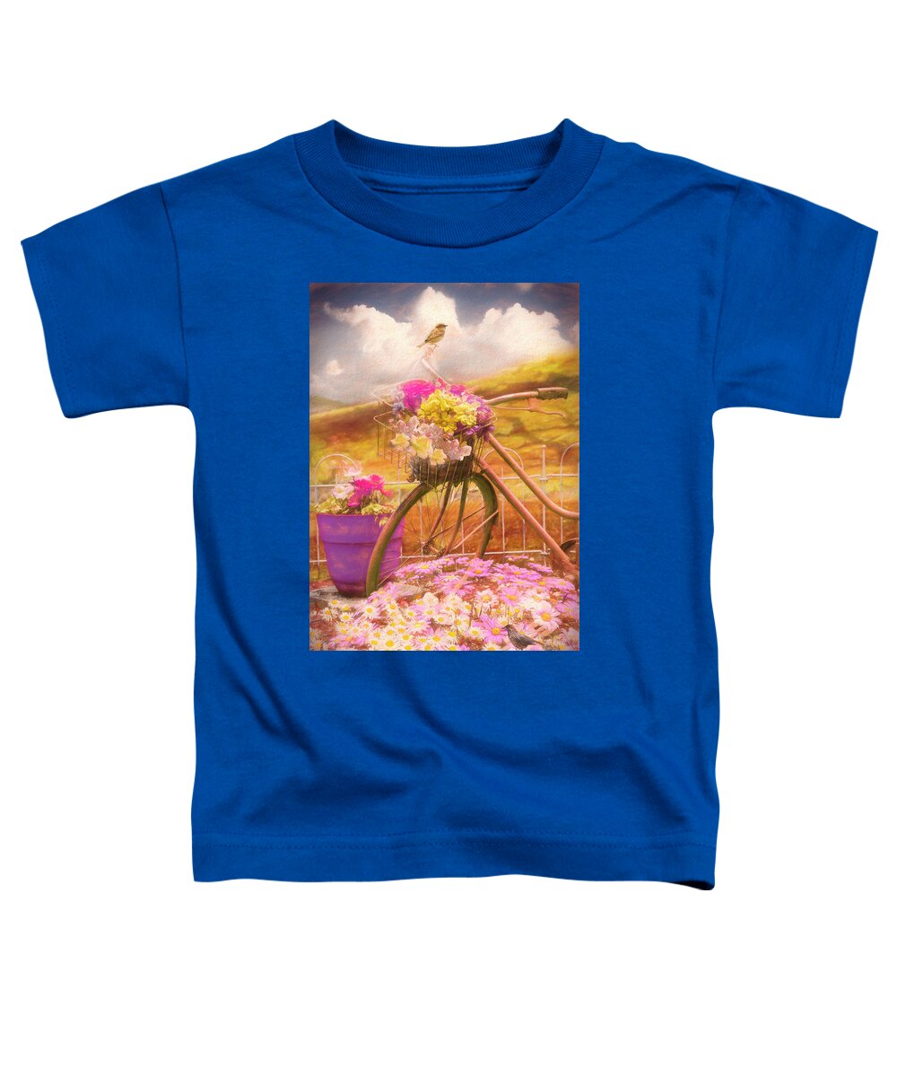 Birds Toddler T-Shirt featuring the photograph Summer Morning Painting #1 by Debra and Dave Vanderlaan