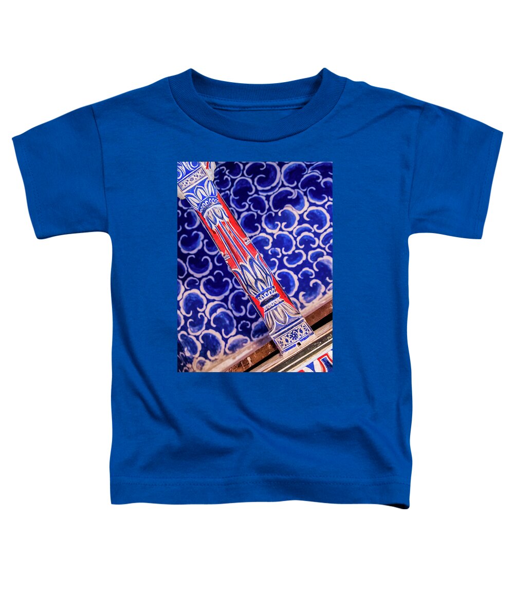 Architectural Toddler T-Shirt featuring the photograph A life pilar from Junagarh fort. Bikaner. India by Lie Yim