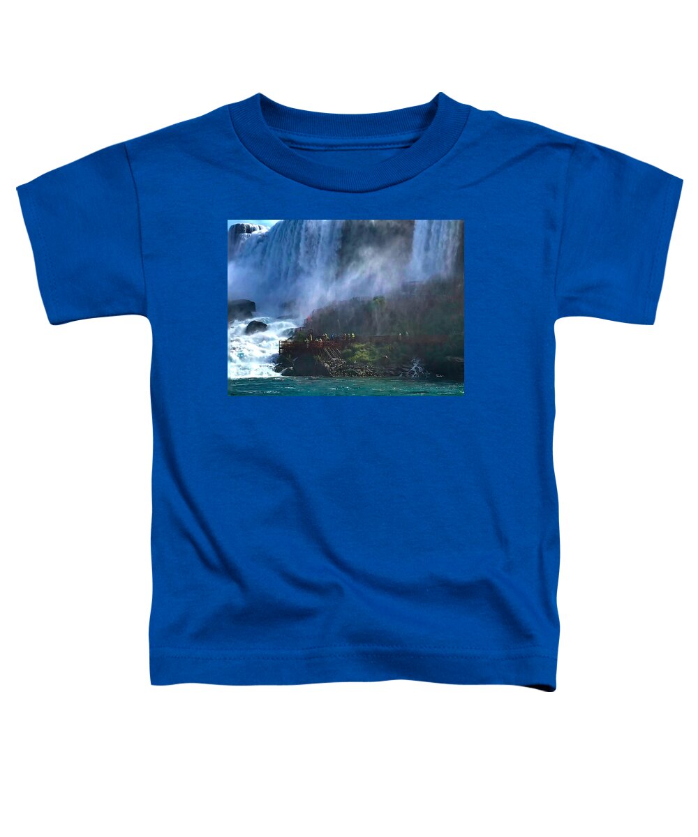 A Walk In The Mist Toddler T-Shirt featuring the photograph A White Water Walk In The Mist - Niagara Falls by Russ Harris