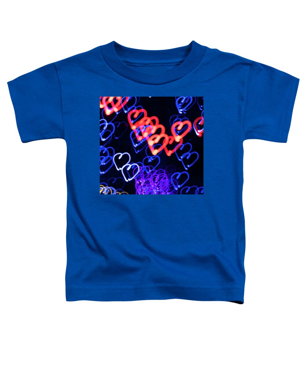 Abstract Toddler T-Shirt featuring the photograph Abstract Hearts Face Mask by Alan Bland