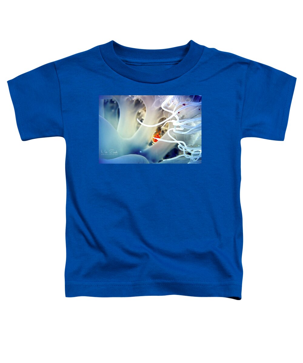  Toddler T-Shirt featuring the photograph Abstract Jellyfish by Meir Ezrachi