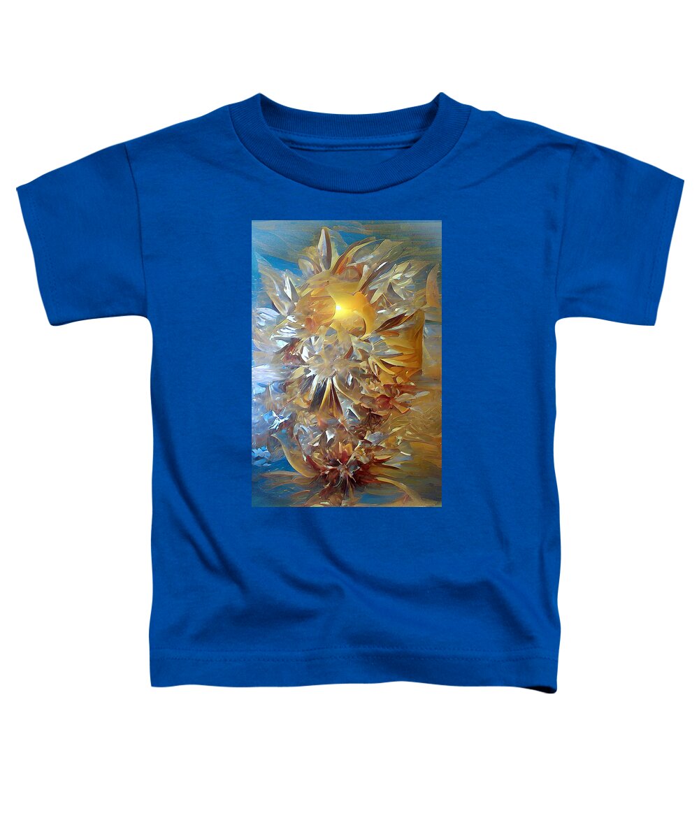 Nature Toddler T-Shirt featuring the digital art Arctic Gold by David Manlove