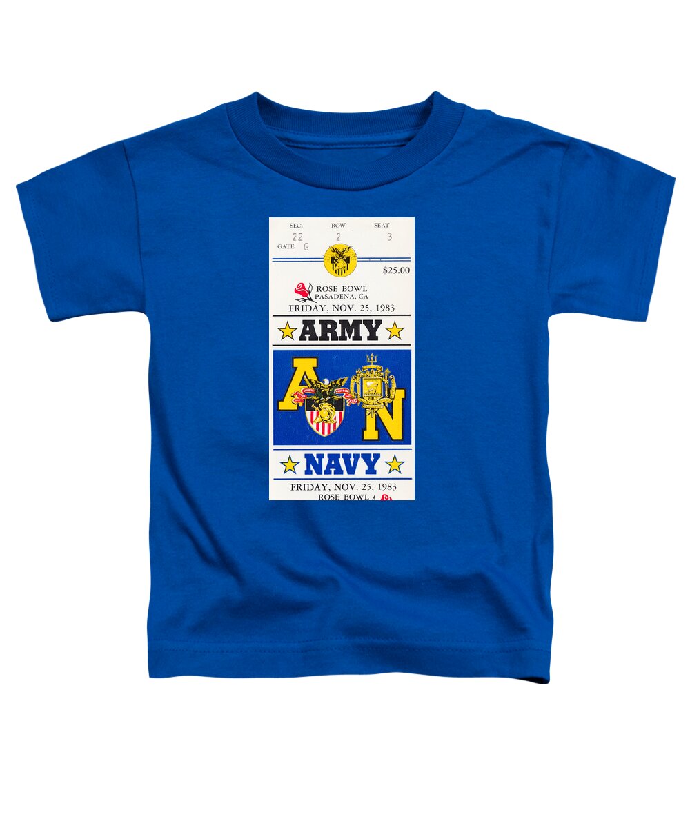 Army Navy Game Toddler T-Shirt featuring the mixed media Army Navy Game 1983 by Row One Brand