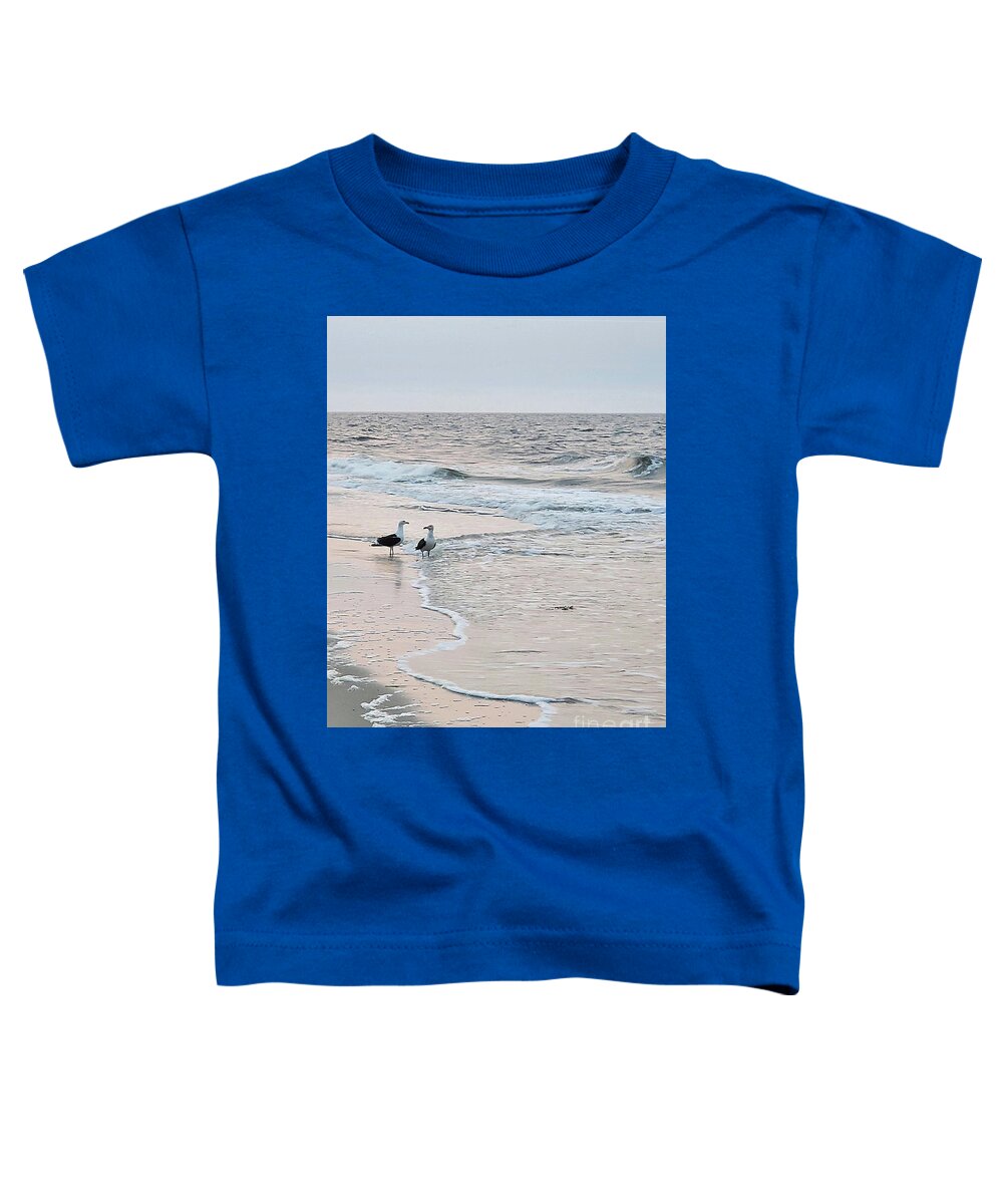Landscape Toddler T-Shirt featuring the photograph Beach Buddies by Sharon Williams Eng