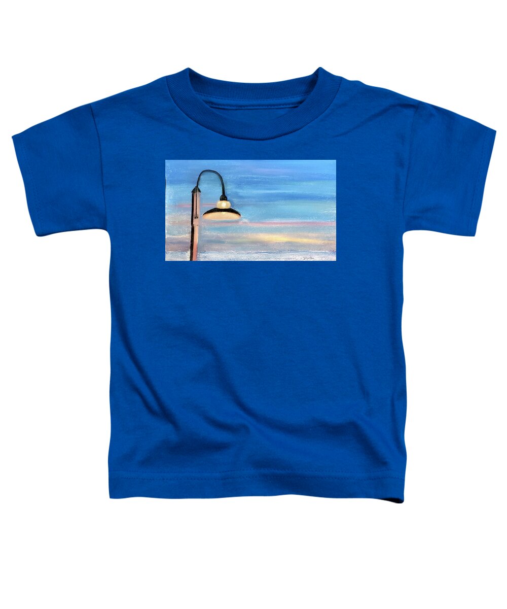 Beach Toddler T-Shirt featuring the painting Beach Light by Claudette Carlton