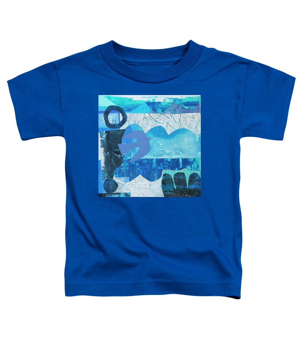 Mixed Media Toddler T-Shirt featuring the mixed media Beyond by Julia Malakoff