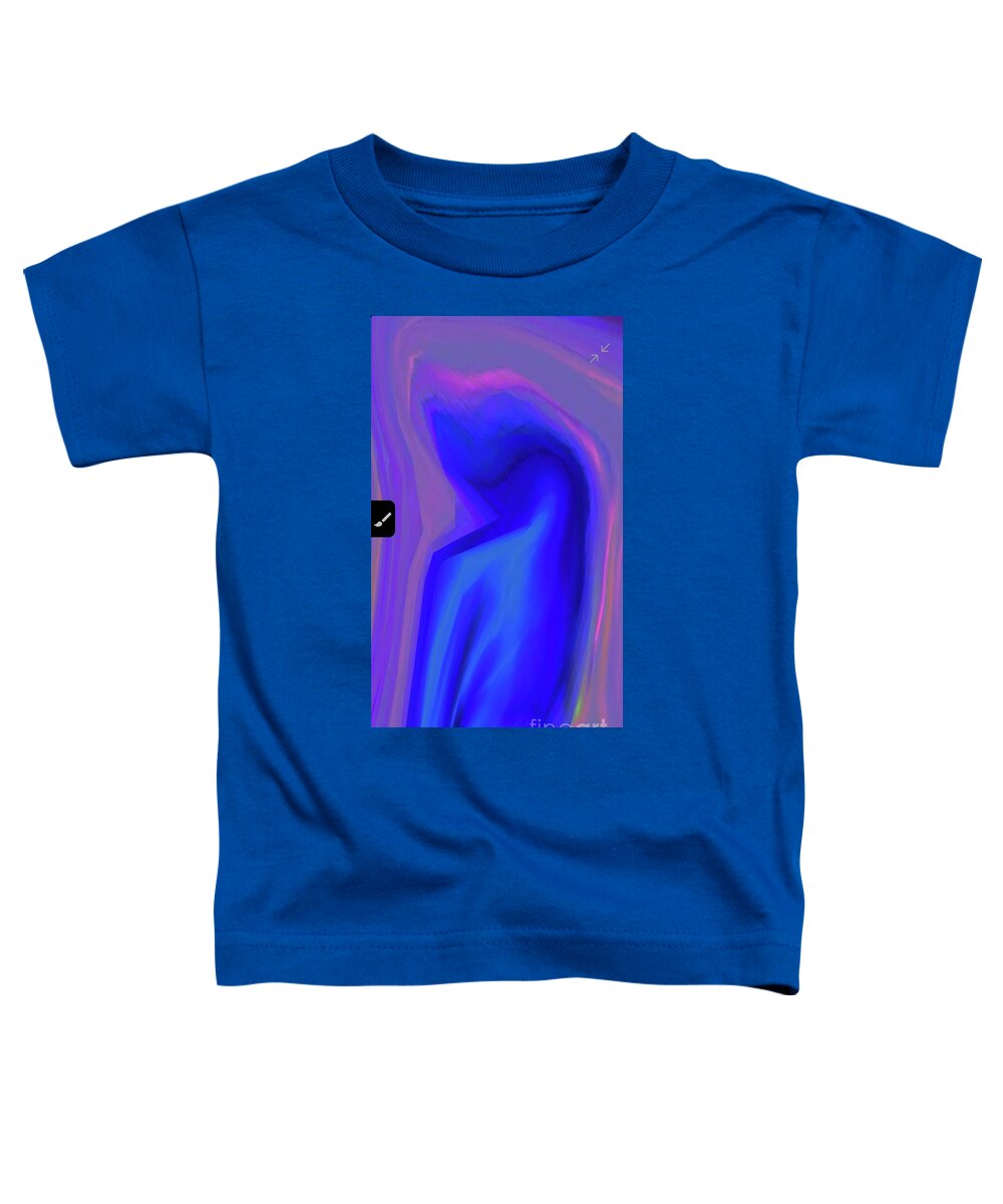  Toddler T-Shirt featuring the digital art Blue 1 by Glenn Hernandez