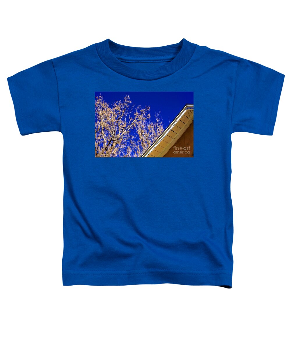 Jon Burch Toddler T-Shirt featuring the photograph Blue and Adobe Contrasts by Jon Burch Photography
