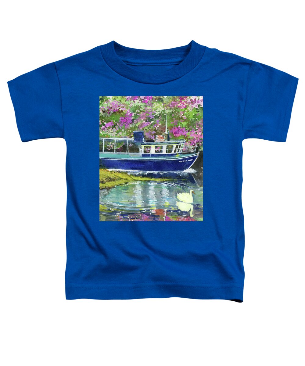 Ireland Toddler T-Shirt featuring the painting Blue Pool, Glengarriff Co. Cork by Rebecca Matthews