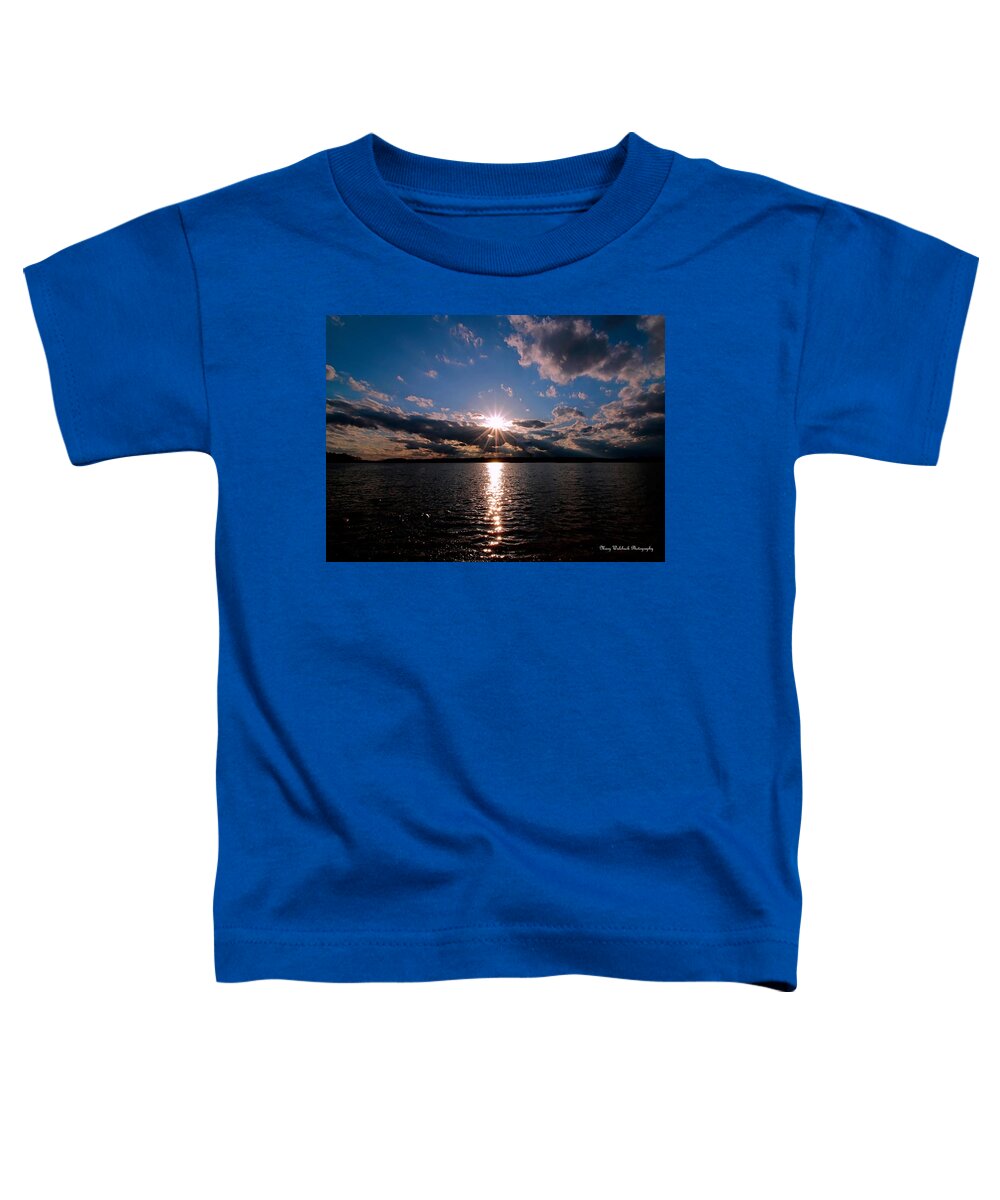 Sunset Toddler T-Shirt featuring the photograph Brilliant Sun by Mary Walchuck