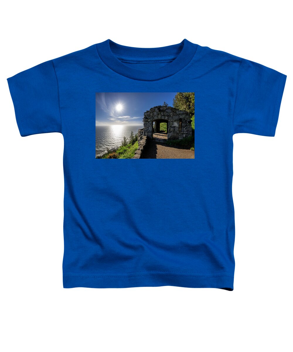 Northwest Toddler T-Shirt featuring the photograph Cape Perpetua Lookout by Pelo Blanco Photo