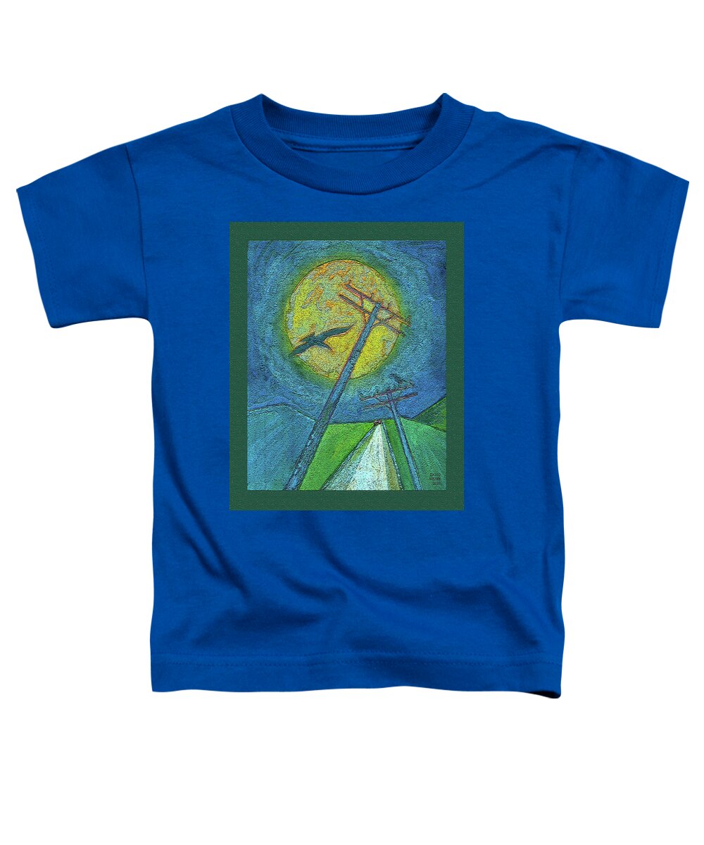 Car Chase Toddler T-Shirt featuring the digital art Car Chase / Highwaymen by David Squibb
