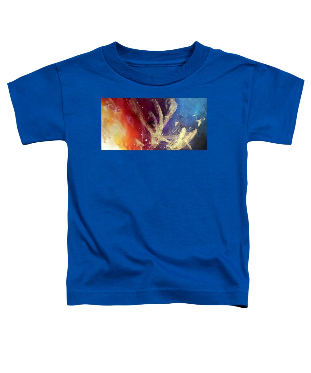 Abstract Toddler T-Shirt featuring the painting Clear Skies by Eric Fischer
