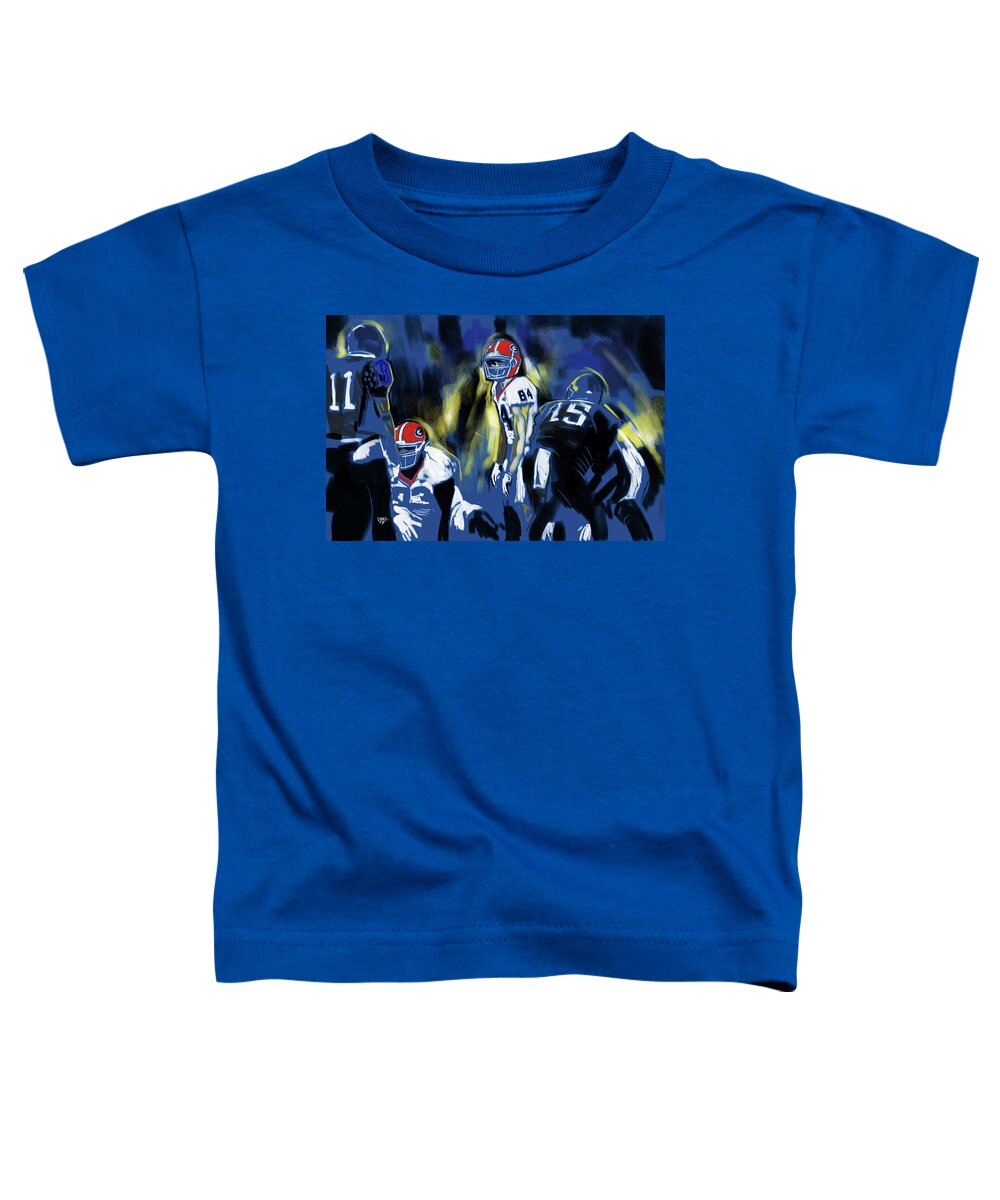 Cold Kentucky Toddler T-Shirt featuring the painting Cold Kentucky by John Gholson