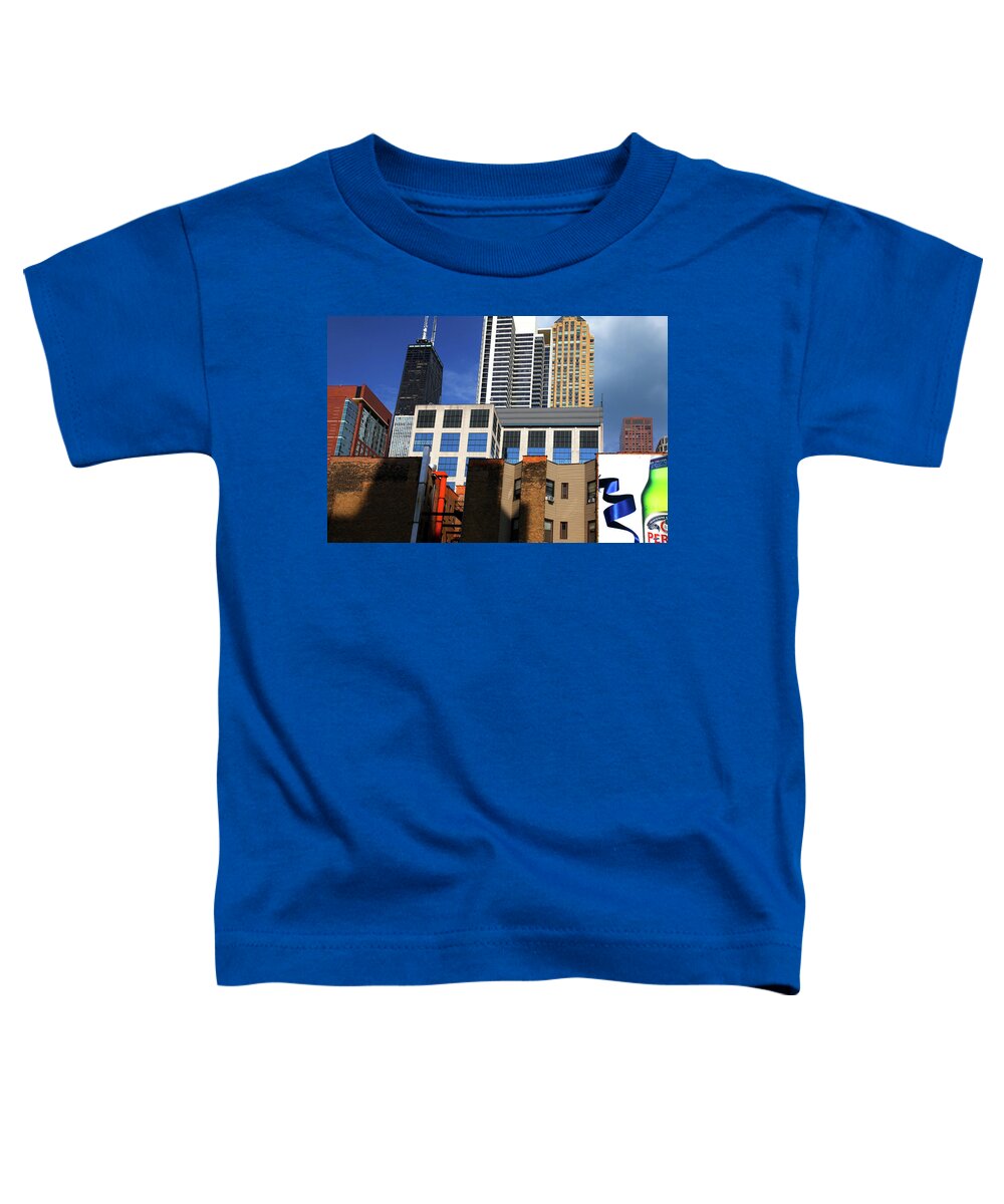 Architecture Toddler T-Shirt featuring the photograph Colorful Chicago Architecture Blocks by Patrick Malon