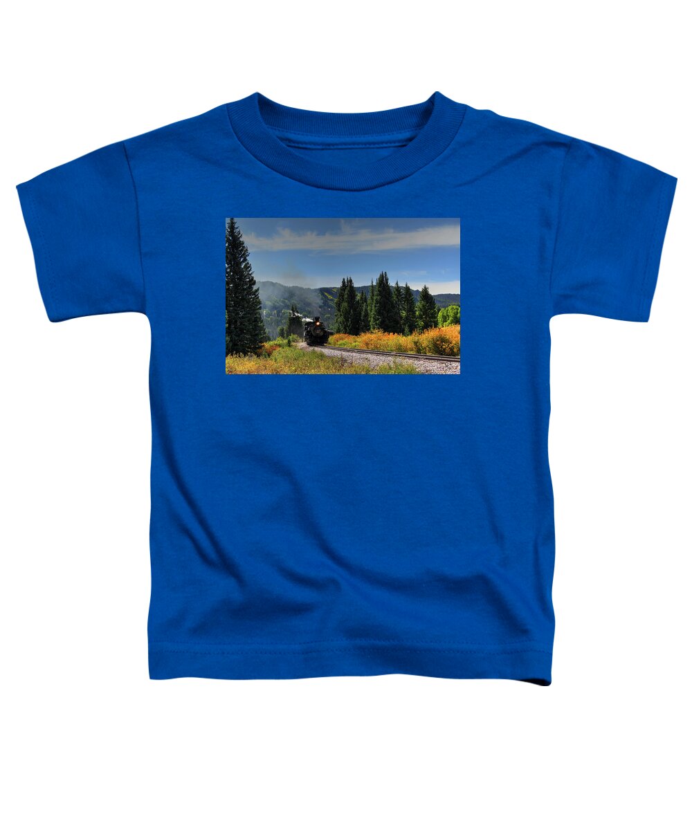 Fine Art Toddler T-Shirt featuring the photograph Coming Around the Bend by Robert Harris