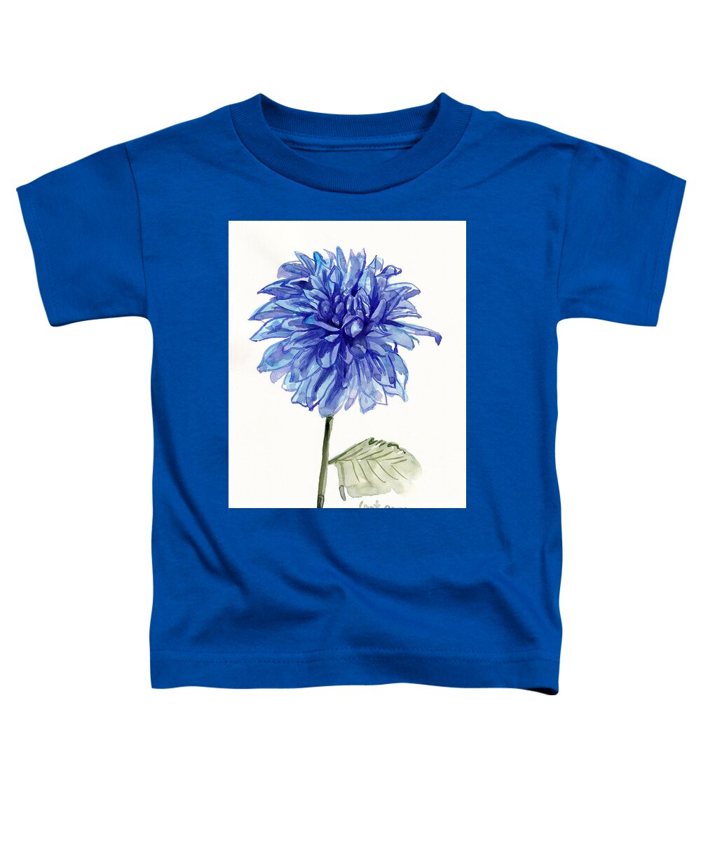 Dahlia Toddler T-Shirt featuring the painting Dahlia by George Cret