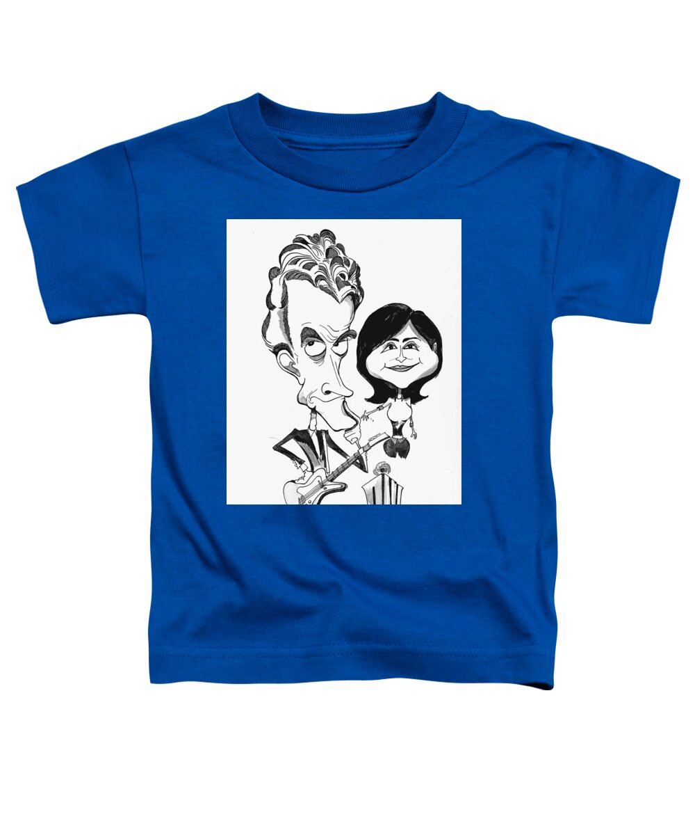 Doctor Toddler T-Shirt featuring the drawing Doctor Who and Clara by Michael Hopkins