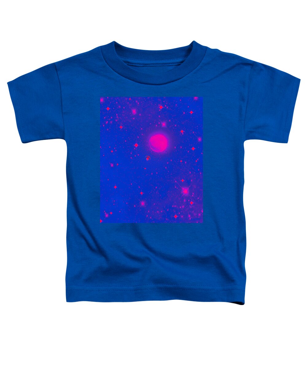 Art Toddler T-Shirt featuring the digital art FANTASY Pink DeepBlue by Auranatura Art
