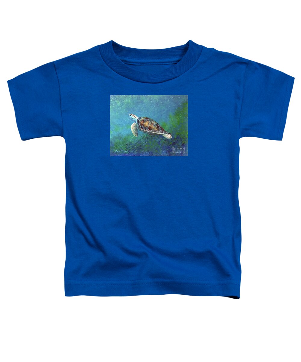 Floating Toddler T-Shirt featuring the painting Floating Free by Sarah Irland