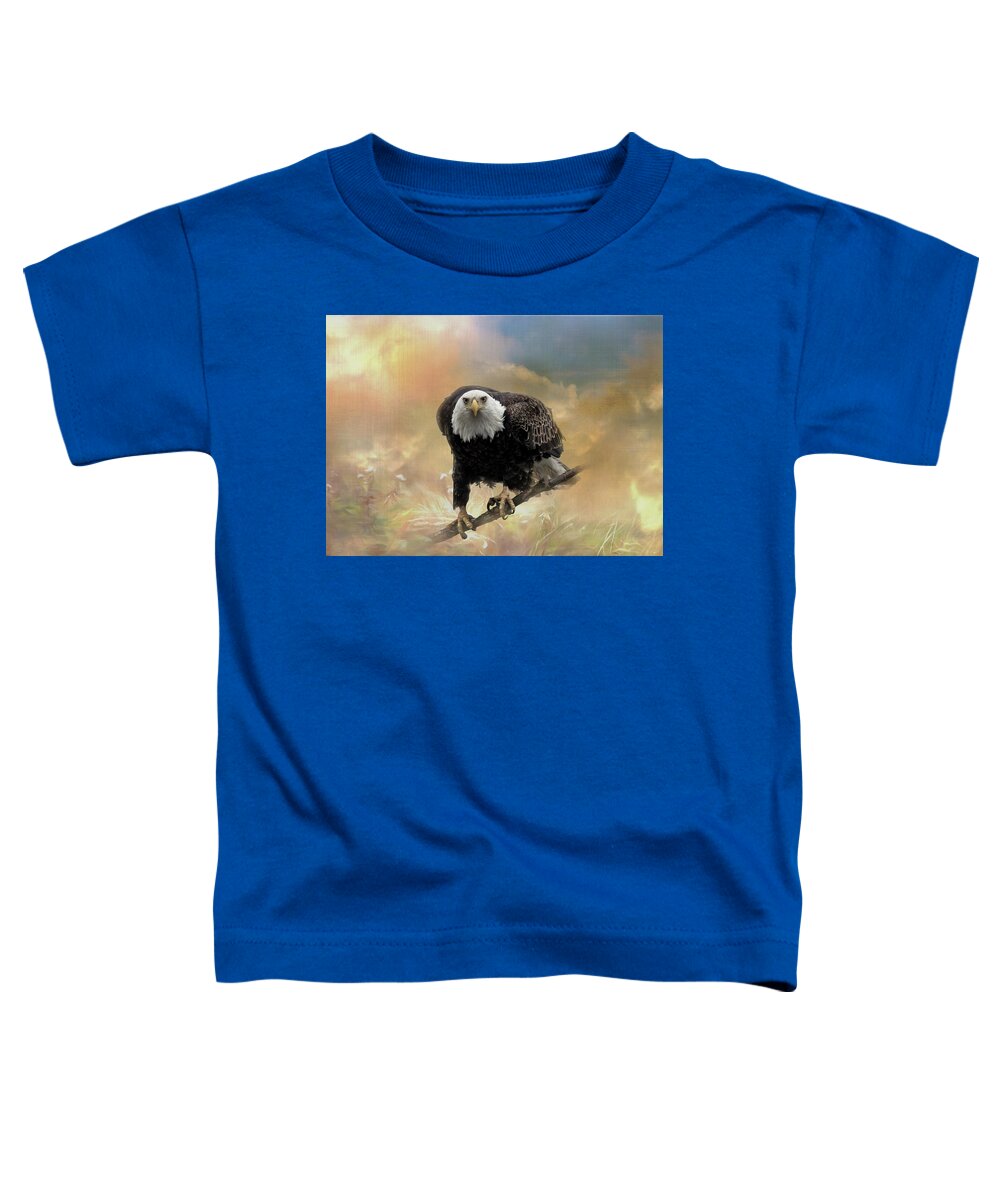 Eagle Toddler T-Shirt featuring the photograph Intense Eagle Stare by Patti Deters